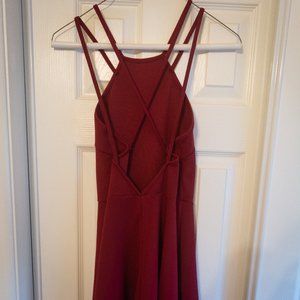 Strappy Red Dress from Charlotte Russe